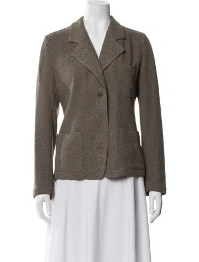 Pre-owned Calvin Klein Collection Vintage 1990's Blazer In Neutral
