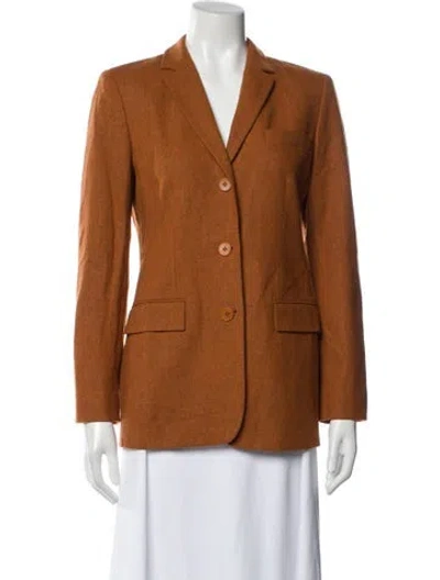 Pre-owned Calvin Klein Collection Vintage 1990's Blazer In Orange
