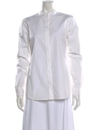 Pre-owned Calvin Klein Collection Vintage 1990's Button-up Top In White