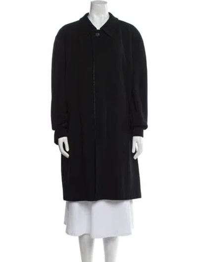 Pre-owned Calvin Klein Collection Vintage 1990's Coat In Black