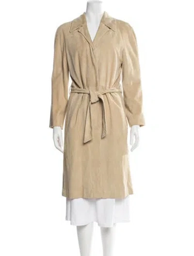 Pre-owned Calvin Klein Collection Vintage 1990's Coat In Neutral