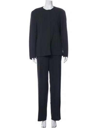 Pre-owned Calvin Klein Collection Vintage 1990's Pantsuit In Black