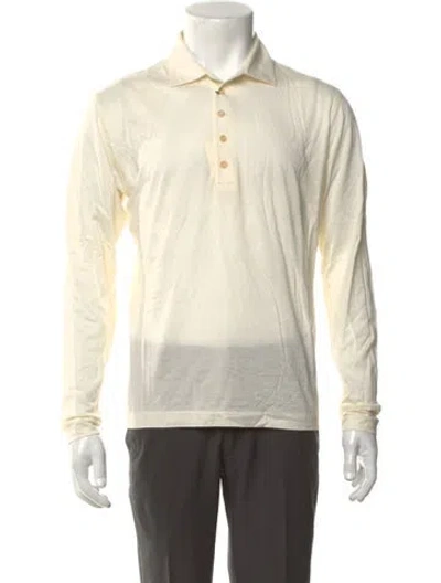 Pre-owned Calvin Klein Collection Vintage 1990's Polo Shirt W/ Tags In Neutrals