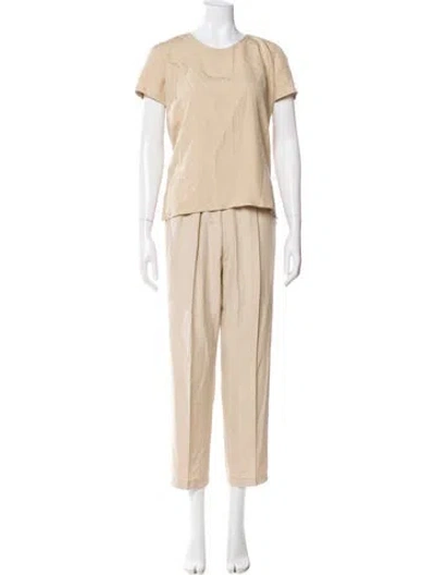 Pre-owned Calvin Klein Collection Vintage 1990's Set In Neutral