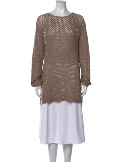 Pre-owned Calvin Klein Collection Vintage 1990's Sweater In Neutrals
