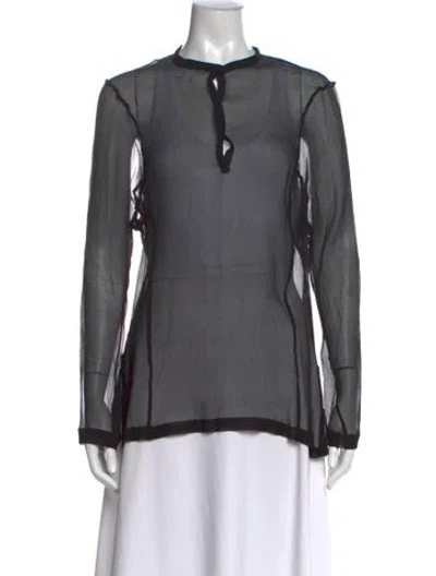 Pre-owned Calvin Klein Collection Vintage 1990's Top In Black