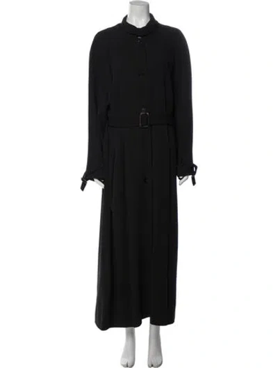 Pre-owned Calvin Klein Collection Vintage 1990's Trench Coat In Black