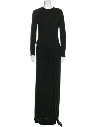 Pre-owned Calvin Klein Collection Vintage 1996 Long Dress In Black