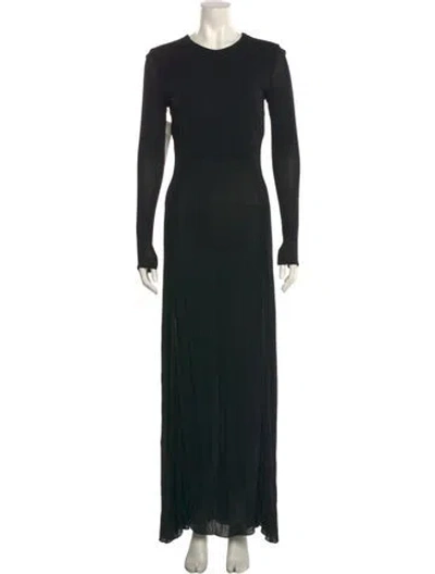 Pre-owned Calvin Klein Collection Vintage 1998 Long Dress In Black