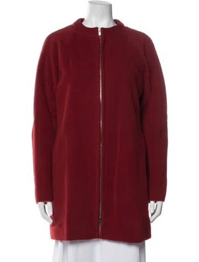 Pre-owned Calvin Klein Collection Vintage 2000's Coat In Red