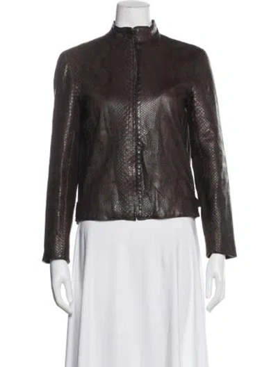Pre-owned Calvin Klein Collection Vintage 2000 Jacket In Brown