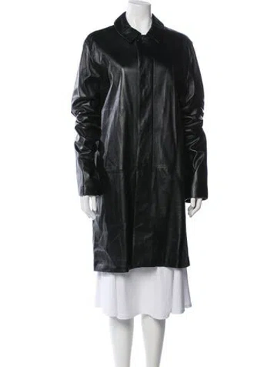 Pre-owned Calvin Klein Collection Vintage 2000 Moto Jacket In Black