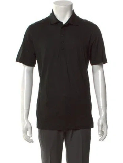 Pre-owned Calvin Klein Collection Vintage 2000's Polo Shirt In Black