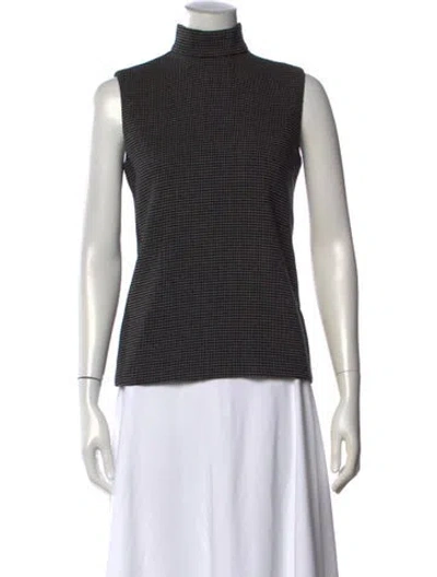 Pre-owned Calvin Klein Collection Vintage 2000's Top In Black