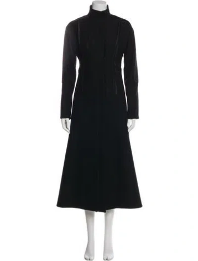Pre-owned Calvin Klein Collection Vintage 2002 Coat In Black