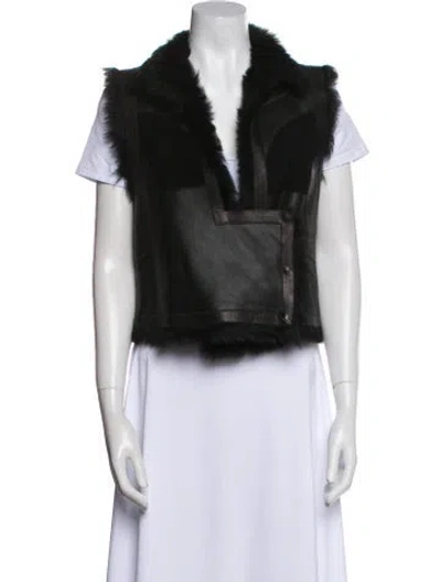 Pre-owned Calvin Klein Collection Vintage 2002 Vest In Black