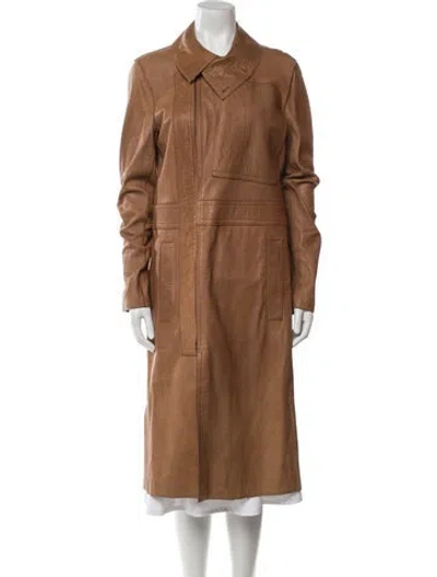 Pre-owned Calvin Klein Collection Vintage 2003 Trench Coat In Neutral