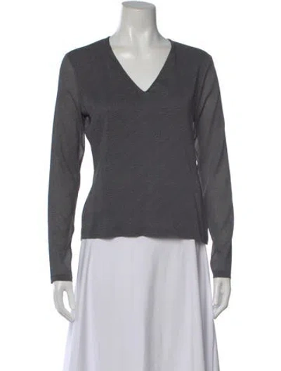 Pre-owned Calvin Klein Collection Vintage 2007 Top W/ Tags In Gray