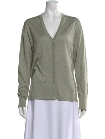 Pre-owned Calvin Klein Collection Vintage Cashmere Sweater In Green