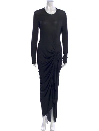 Pre-owned Calvin Klein Collection Vintage Knee-length Dress In Blue