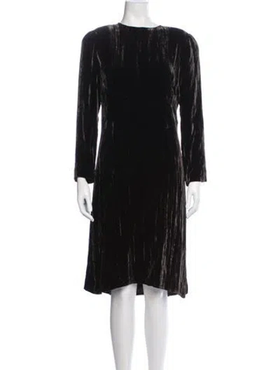 Pre-owned Calvin Klein Collection Vintage Knee-length Dress In Green