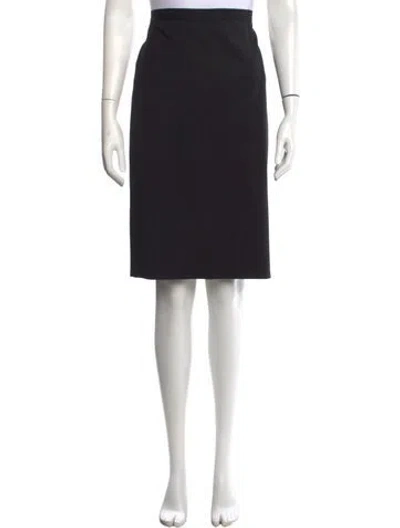 Pre-owned Calvin Klein Collection Vintage Knee-length Skirt In Black