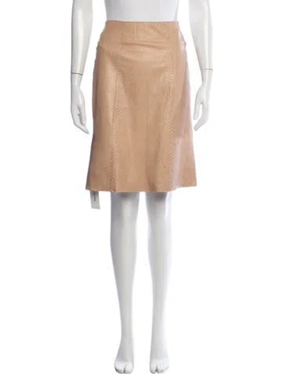 Pre-owned Calvin Klein Collection Vintage Knee-length Skirt In Neutrals