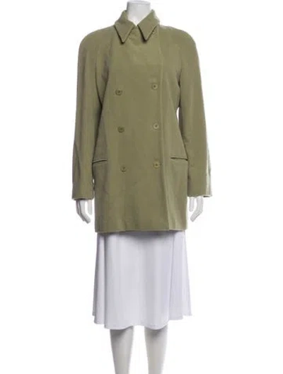 Pre-owned Calvin Klein Collection Vintage Late 1990's - Early 2000's Coat In Green