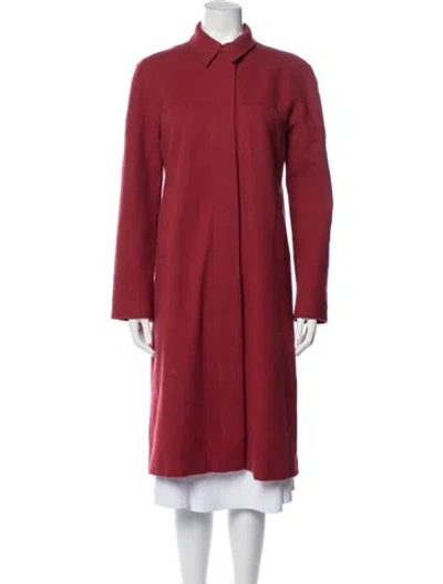 Pre-owned Calvin Klein Collection Vintage Late 1990's - Early 2000's Coat In Red