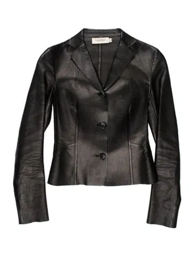 Pre-owned Calvin Klein Collection Vintage Late 1990's - Early 2000's Jacket In Black