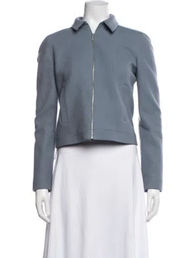 Pre-owned Calvin Klein Collection Vintage Late 1990's - Early 2000's Jacket In Blue