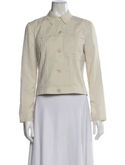Pre-owned Calvin Klein Collection Vintage Late 1990's - Early 2000's Jacket In Neutral