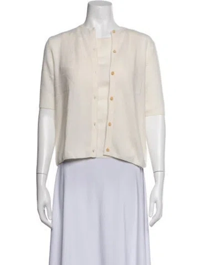 Pre-owned Calvin Klein Collection Vintage Late 1990's - Early 2000's Sweater In Neutrals