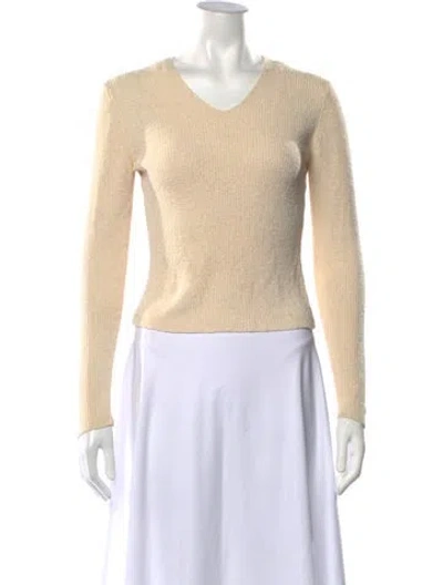 Pre-owned Calvin Klein Collection Vintage Late 1990's - Early 2000's Sweater In Neutrals