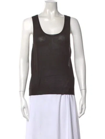 Pre-owned Calvin Klein Collection Vintage Late 1990's - Early 2000's Top In Brown