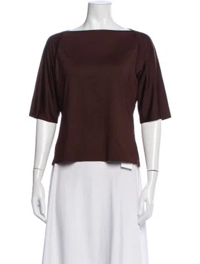 Pre-owned Calvin Klein Collection Vintage Late 1990's - Early 2000's Top In Brown