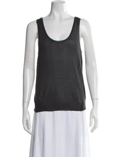 Pre-owned Calvin Klein Collection Vintage Late 1990's - Early 2000's Top In Grey