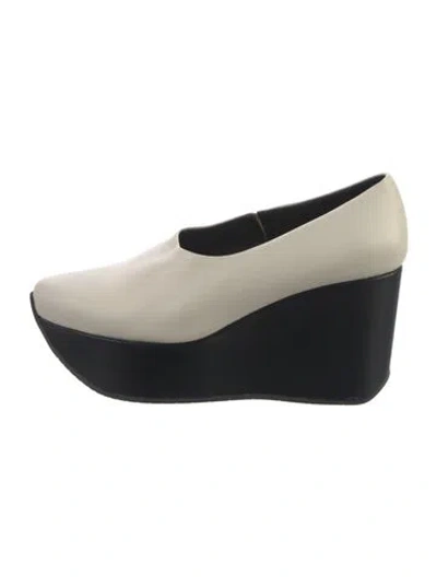 Pre-owned Calvin Klein Collection Vintage Leather Pumps In Black