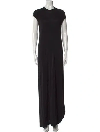 Pre-owned Calvin Klein Collection Vintage Long Dress In Black