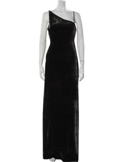 Pre-owned Calvin Klein Collection Vintage Long Dress W/ Tags In Black