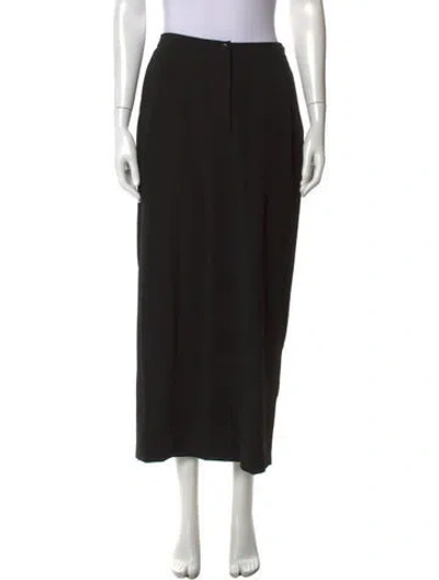 Pre-owned Calvin Klein Collection Vintage Long Skirt In Black