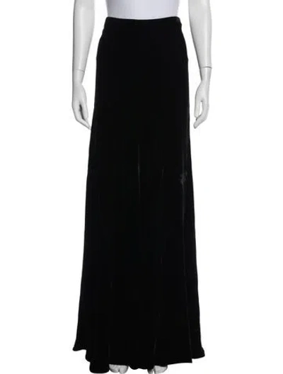 Pre-owned Calvin Klein Collection Vintage Long Skirt In Black