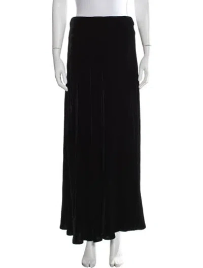 Pre-owned Calvin Klein Collection Vintage Long Skirt In Black
