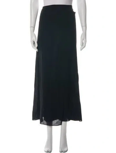 Pre-owned Calvin Klein Collection Vintage Long Skirt In Black
