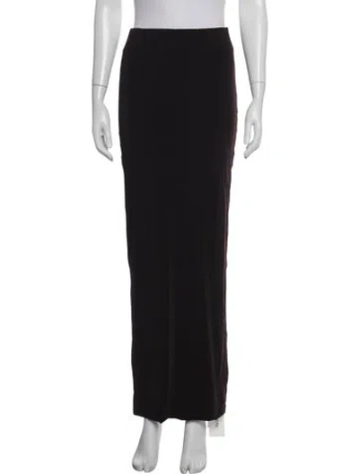 Pre-owned Calvin Klein Collection Vintage Long Skirt In Black