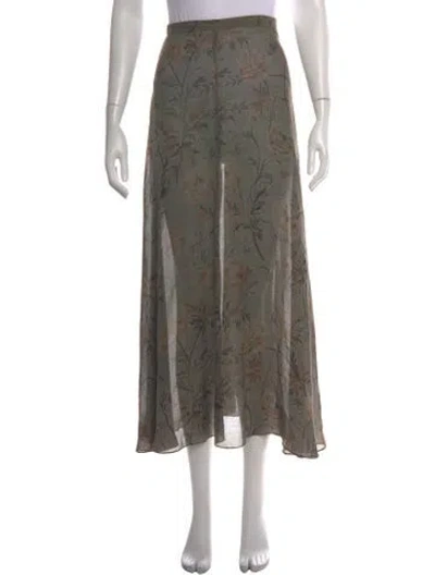 Pre-owned Calvin Klein Collection Vintage Long Skirt In Multicolor