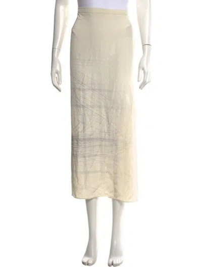 Pre-owned Calvin Klein Collection Vintage Long Skirt In Neutrals
