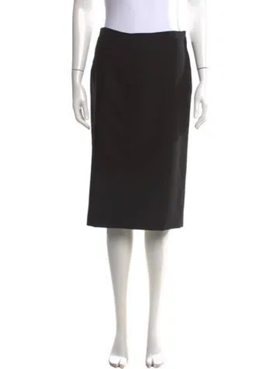 Pre-owned Calvin Klein Collection Vintage Midi Length Skirt In Brown