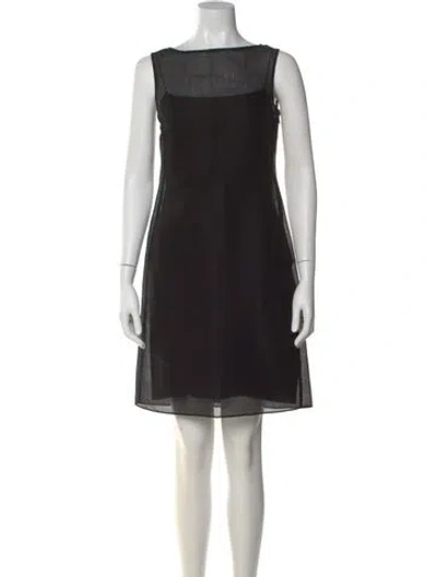 Pre-owned Calvin Klein Collection Vintage Mini Dress In Black
