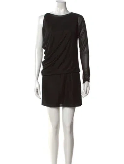 Pre-owned Calvin Klein Collection Vintage Mini Dress In Black